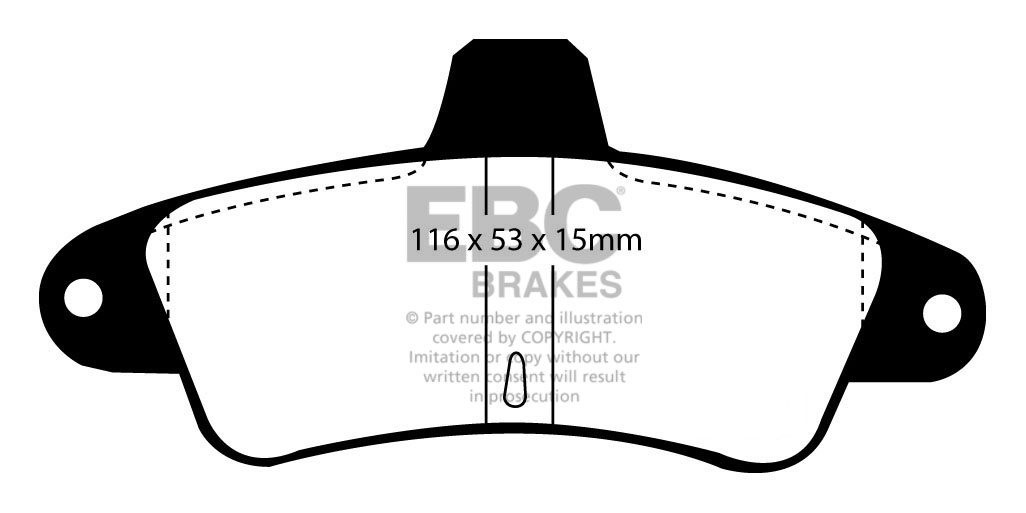 EBC Brakes FORD Mondeo (Station) 1.8 93-2000 Remblokken achterzi
