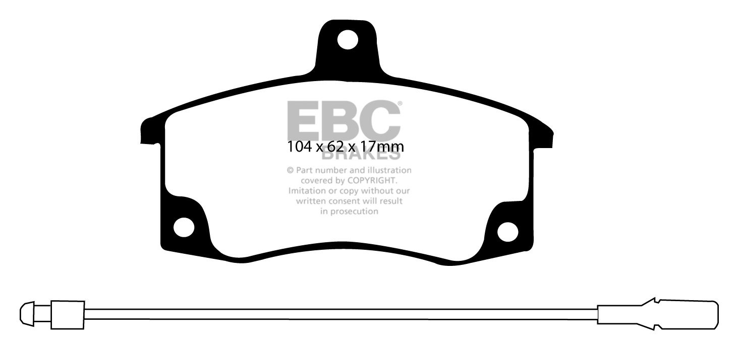 EBC Brakes LADA Priora 1.6 2007-.. Remblokken voorzijde greenstu