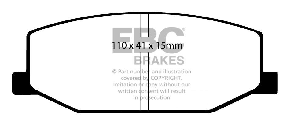 EBC Brakes SUZUKI Jeep 1.3 (SJ413) 88-91 Remblokken voorzijde gr