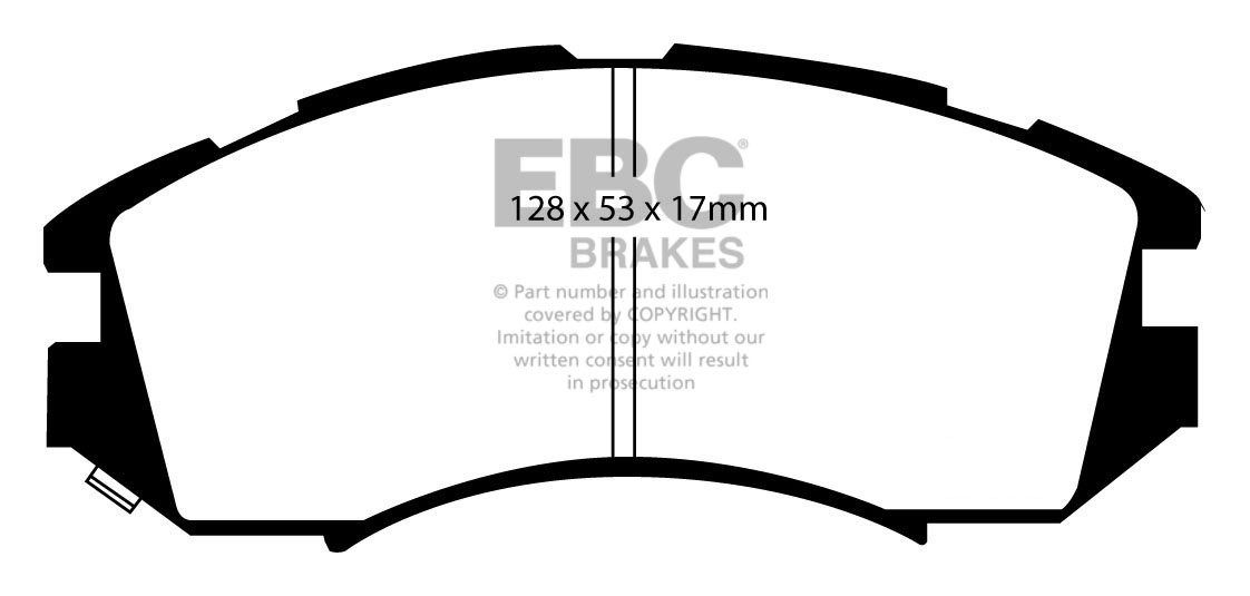 EBC Brakes SUBARU Legacy 2.2 (BC7) 90-94 Remblokken voorzijde
