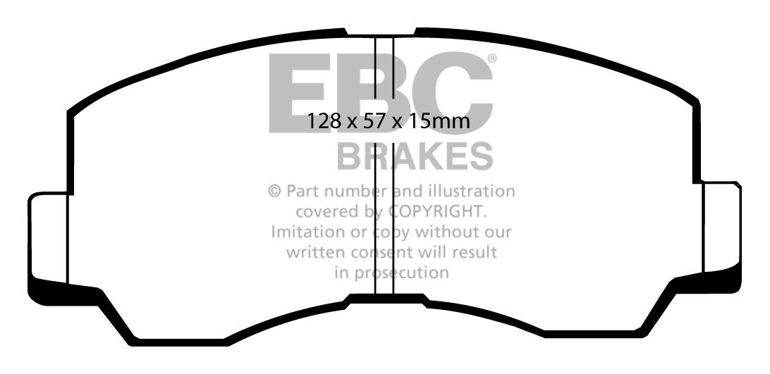 EBC Brakes MITSUBISHI Shogun 2.3 TD (L043) 83-87 Remblokken voor
