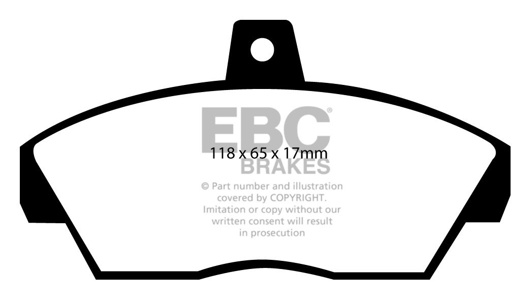 EBC Brakes ROVER 400 1.4 90-94 Remblokken voorzijde