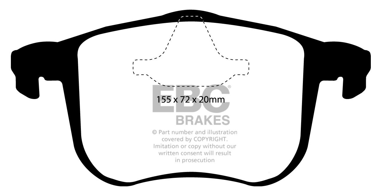 EBC Brakes SAAB 9-mrt 2.8 Turbo Aero 2004-.. Remblokken voorzijd