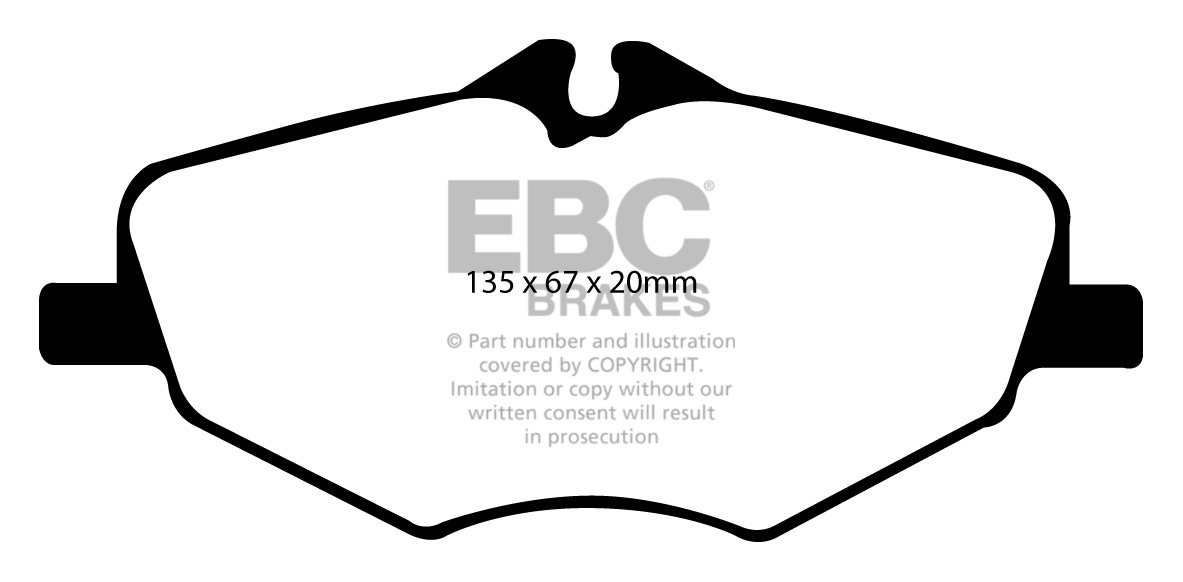 EBC Brakes MERCEDES E-Class (W211) E220 TD 2002-2009 Remblokken