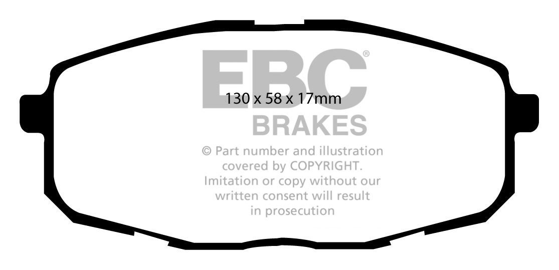 EBC Brakes KIA Pro-Cee'd 1.6 TD 2008-.. Remblokken voorzijde