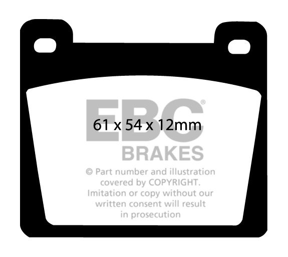 EBC Brakes TOYOTA Avensis 1.8 (ZZT221) 2001-2003 Remblokken voor