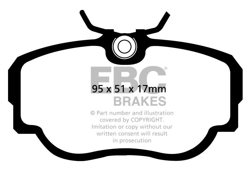 EBC Brakes SAAB 900 2.0 Turbo 88-92 Remblokken voorzijde greenst