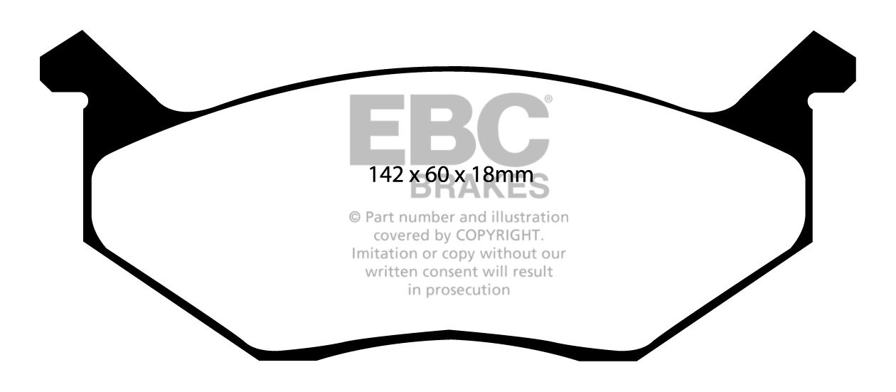 EBC Brakes PLYMOUTH Roadrunner 5.6 73-75 Remblokken voorzijde ye