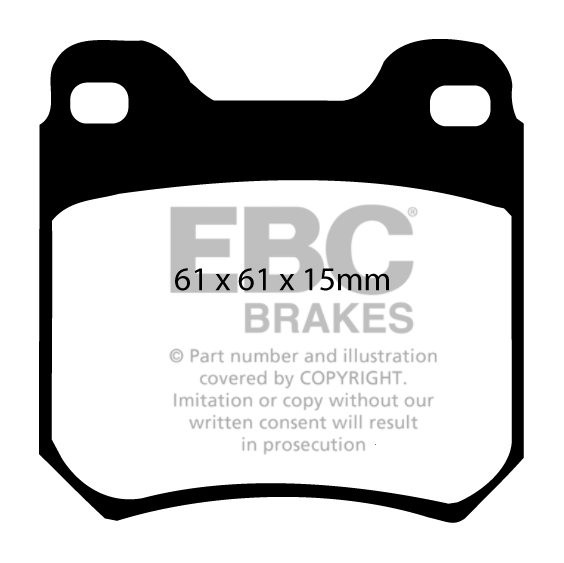EBC Brakes HOLDEN (Aust/NZ) Vectra JS 98-2003 Remblokken achterz