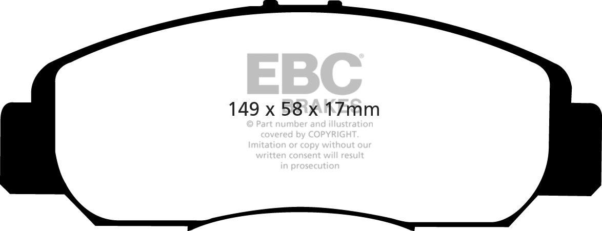 EBC Brakes HONDA Stepwagon 2.4 2005-2009 Remblokken voorzijde gr