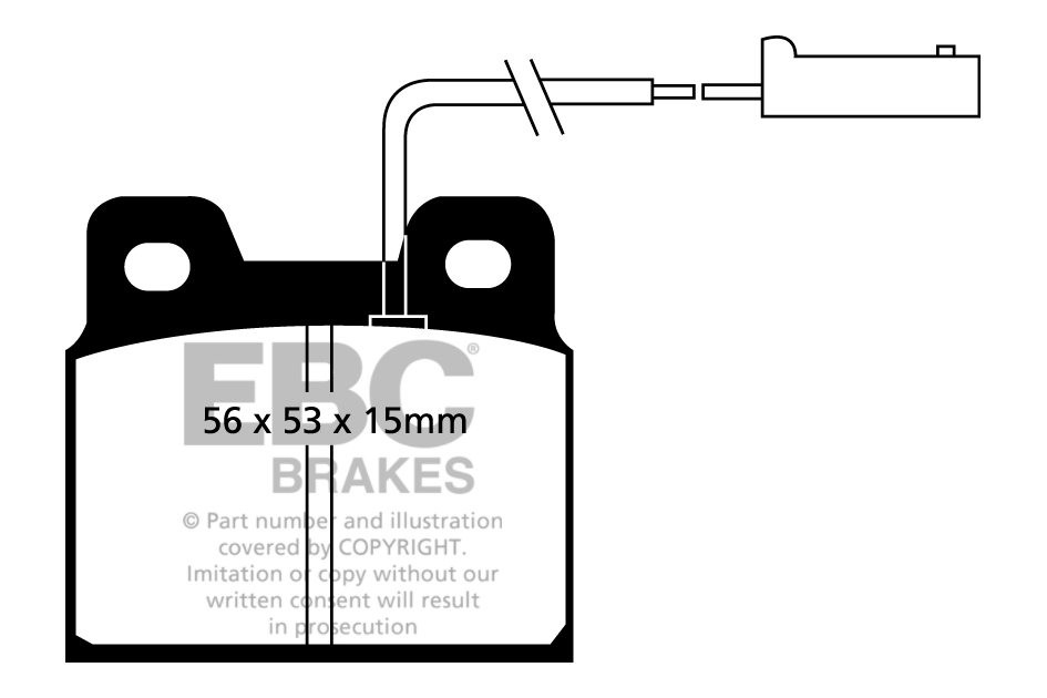 EBC Brakes ALFA ROMEO Alfa 75 2.0 TS 89-92 Remblokken achterzijd