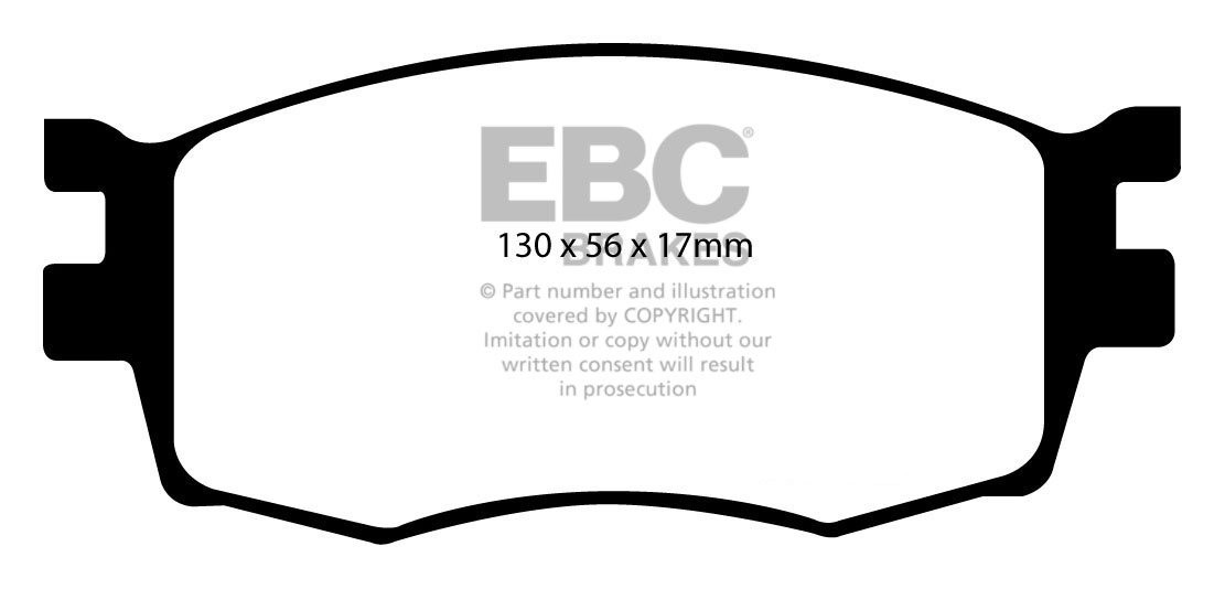 EBC Brakes HYUNDAI Accent 1.4 2006-.. Remblokken voorzijde green