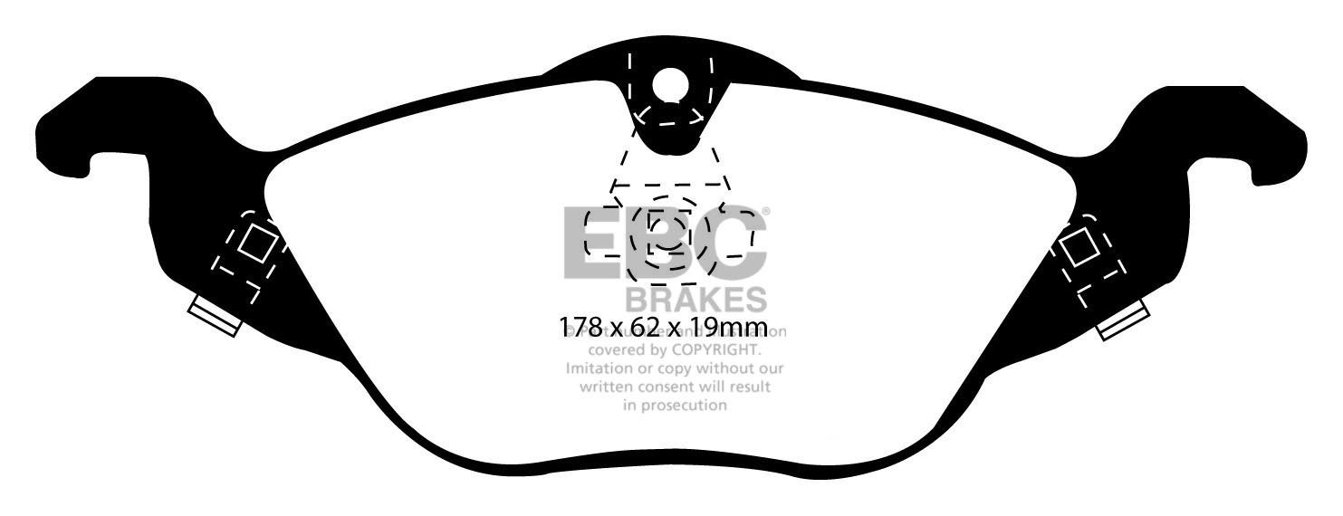 EBC Brakes VAUXHALL (OPEL) Astra 1.7 TD (ABS) 98-2005 Remblokken