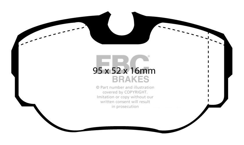 EBC Brakes BMW 335 3.0 TD (E92) 2006-2010 Remblokken voorzijde y