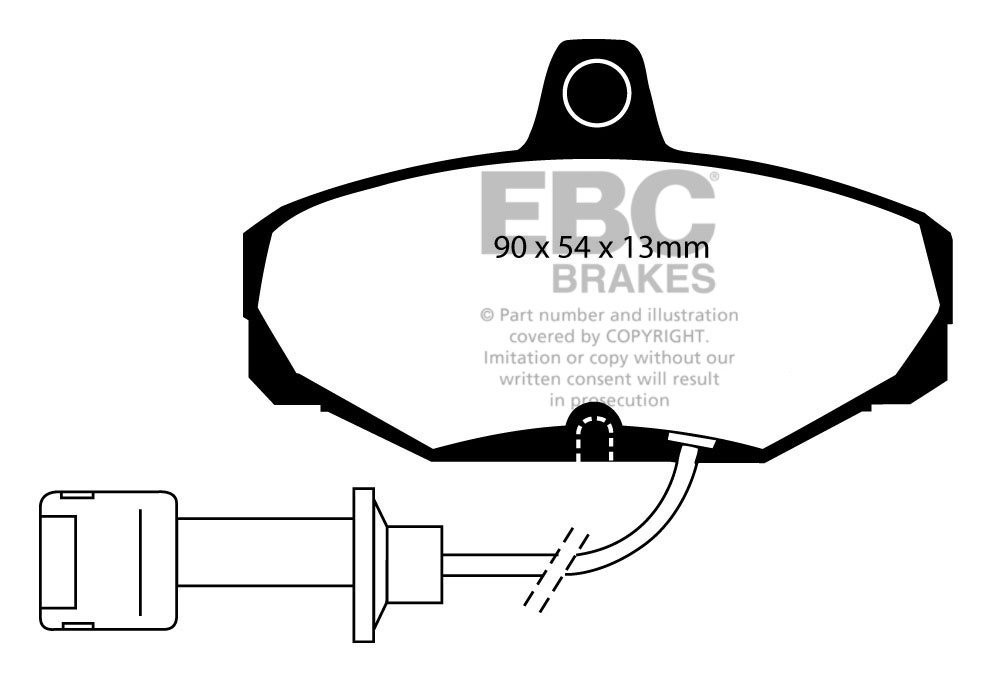 EBC Brakes FORD Granada 2.0 Ghia 85-92 Remblokken achterzijde