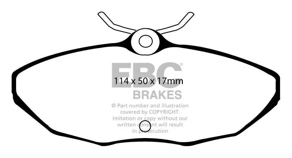 EBC Brakes LINCOLN LS 3.0 2000-2005 Remblokken achterzijde redst