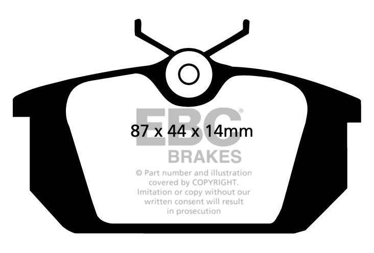 EBC Brakes LANCIA Delta 2.0 93-94 Remblokken achterzijde