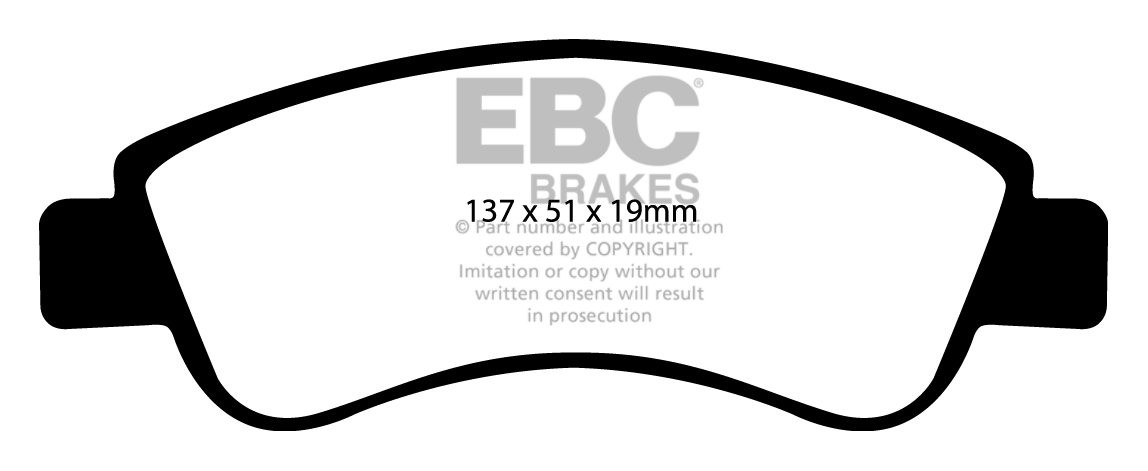EBC Brakes PEUGEOT 206 2.0 16v (136) 2000-.. Remblokken voorzijd