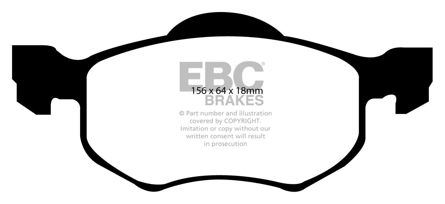 EBC Brakes Mazda Tribute 2.0 2000-2004 Remblokken voorzijde