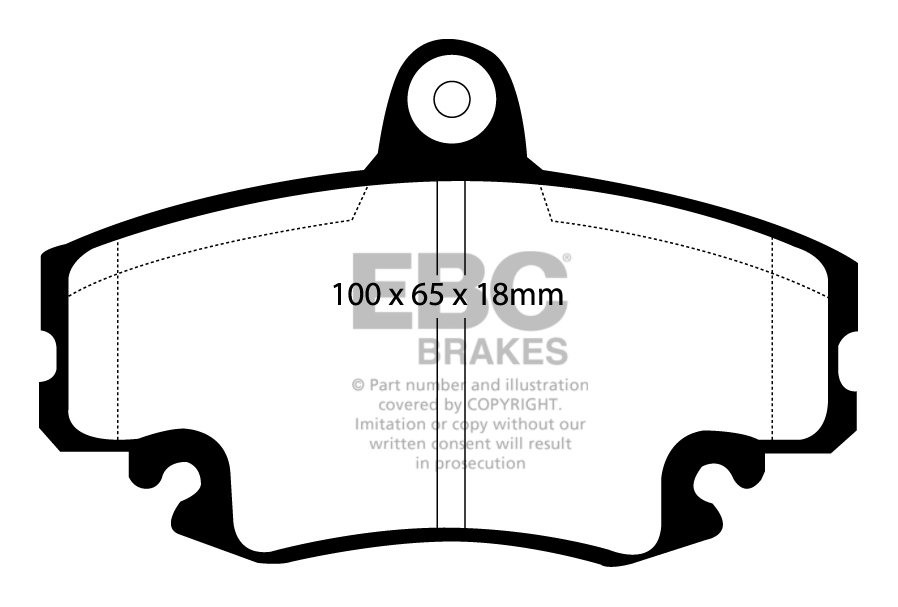 EBC Brakes RENAULT 19/Chamade 1.8 16v 92-96 Remblokken voorzijde