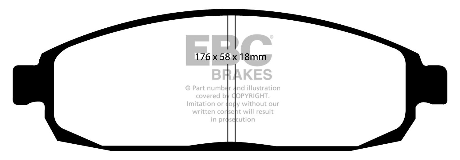 EBC Brakes JEEP Commander 3.0 TD 2006-2010 Remblokken voorzijde