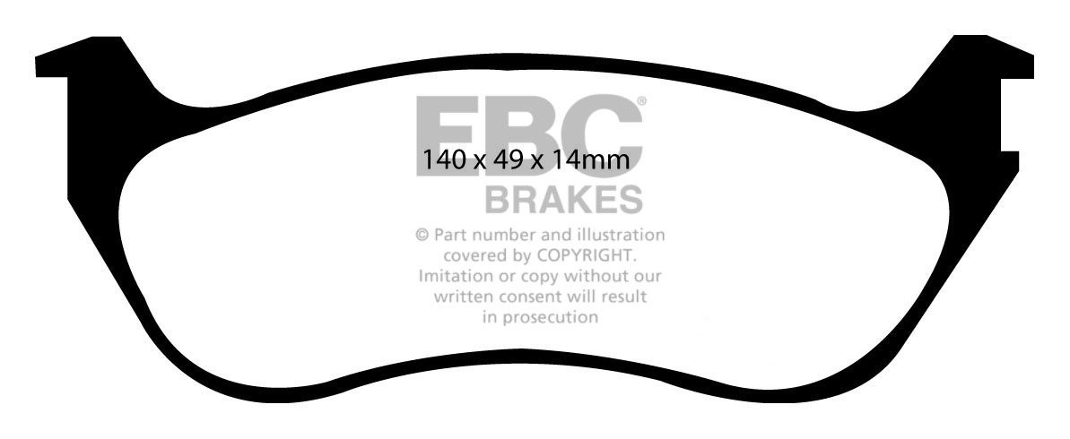 EBC Brakes FORD Explorer 4.0 2001-2005 Remblokken achterzijde