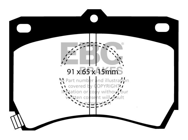 EBC Brakes Mazda 323 1.3 Station (BW1) 86-91 Remblokken voorzijd