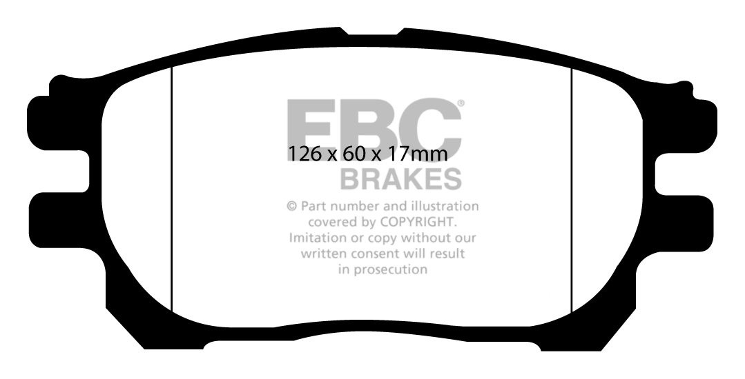 EBC Brakes TOYOTA Previa 2.0 TD 2003-2007 Remblokken voorzijde