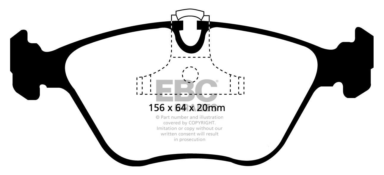 EBC Brakes BMW 520 2.2 (E39) Touring 2000-2003 Remblokken voorzi