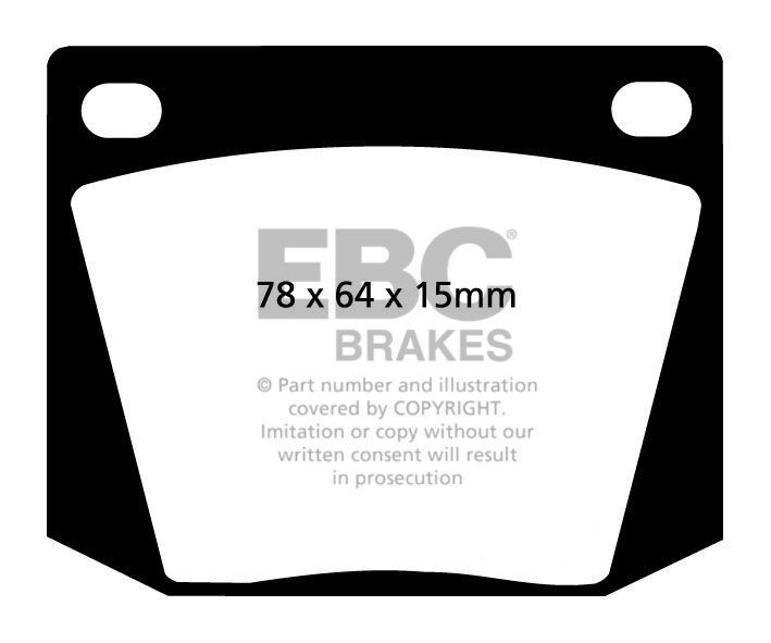 EBC Brakes MARCOS GT 2.0 69-72 Remblokken voorzijde