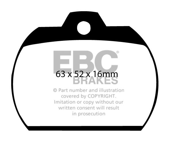 EBC Brakes VW Kever New Beetle 1.6 -1303 72-79 Remblokken voorzi