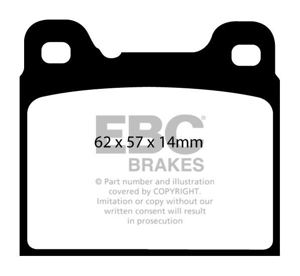 EBC Brakes VOLVO 960 2.9 90-94 Remblokken achterzijde