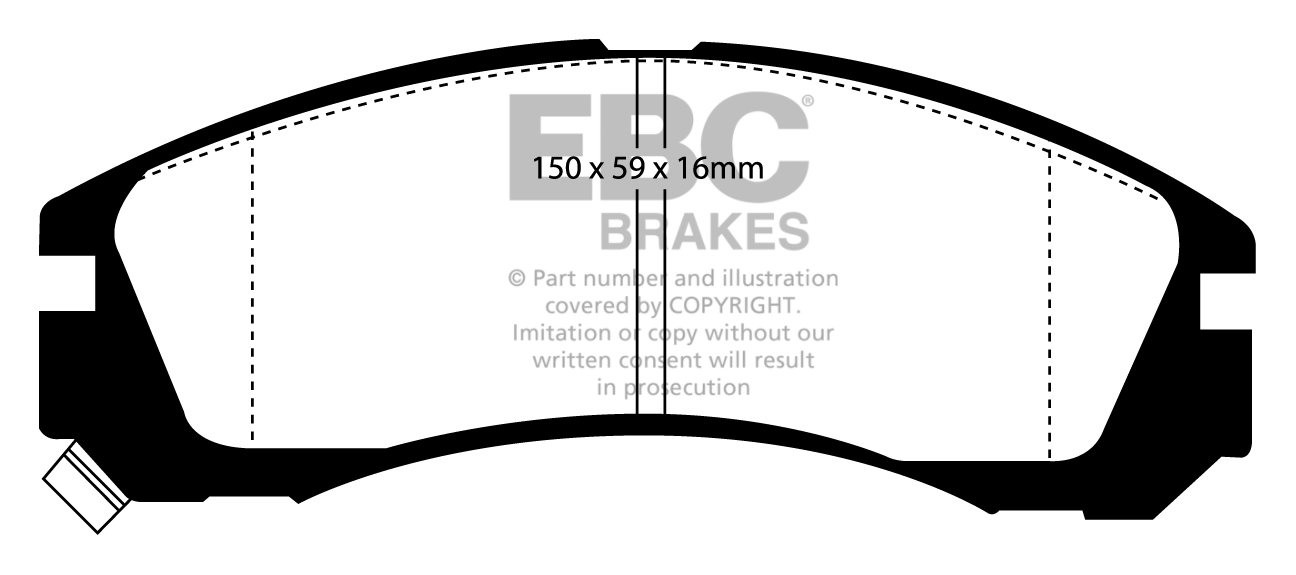 EBC Brakes MITSUBISHI Galant 2.5 Twin Turbo VR4 (EC5A) 97-2003 R