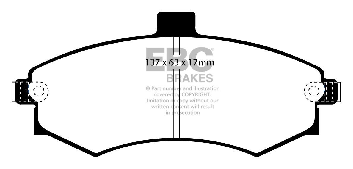 EBC Brakes HYUNDAI Matrix 1.8 2002-2006 Remblokken voorzijde