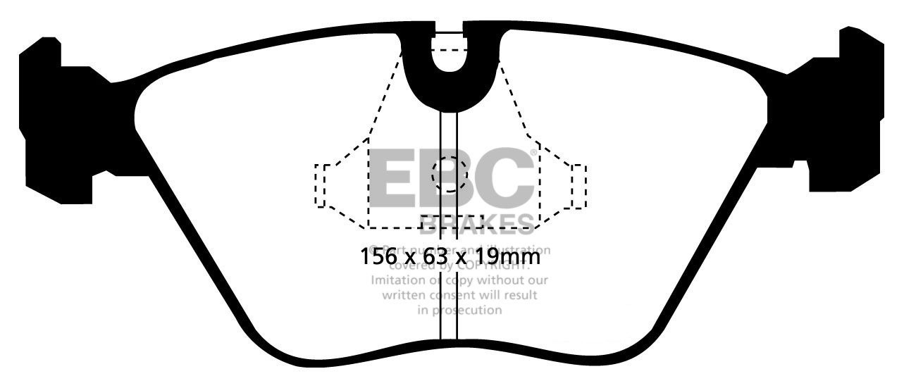 EBC Brakes BMW M3 3.0 (E36) 92-96 Remblokken voorzijde redstuff