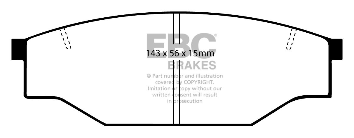 EBC Brakes TOYOTA BEDRIJFSWAGEN Hi-Ace 2.0 (YH61) 85-87 Remblokk