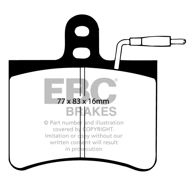 EBC Brakes FIAT BEDRIJFSWAGEN 242 2.4 D 74-83 Remblokken achterz