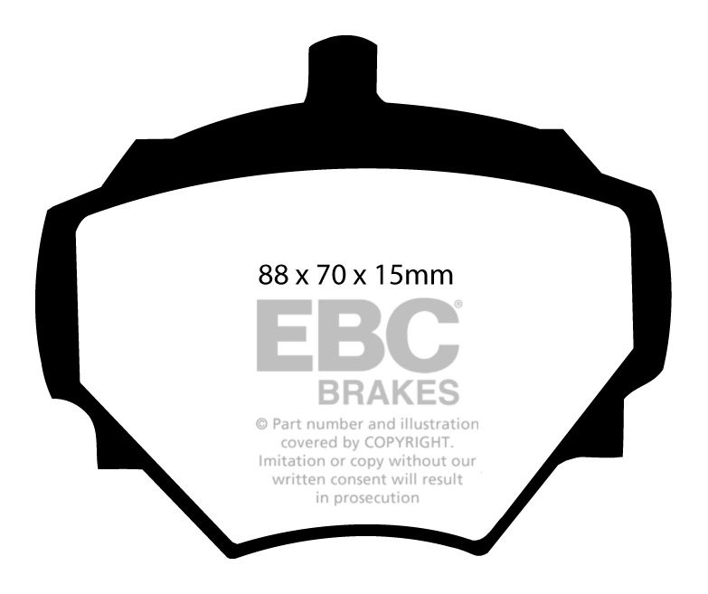 EBC Brakes VAUXHALL (OPEL) Cresta 3.3 66-72 Remblokken voorzijde