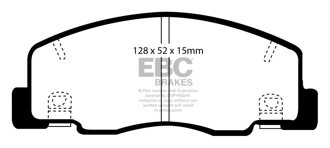 EBC Brakes DAIMLER V8-250 2.5 67-69 Remblokken achterzijde green