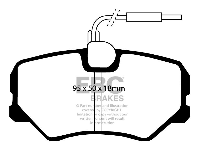 EBC Brakes PEUGEOT 405 1.9 D Station 94-96 Remblokken voorzijde