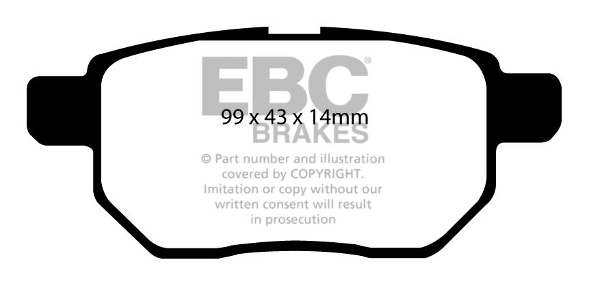 EBC Brakes TOYOTA Prius 1.8 hybrid (ZVW30) 2009-.. Remblokken ac