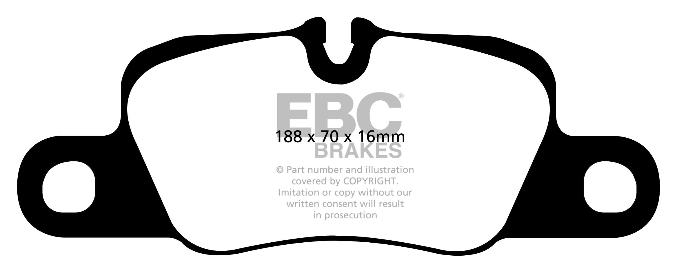 EBC Brakes PORSCHE Panamera (Cast Iron Discs only) 4.8 2009-.. R