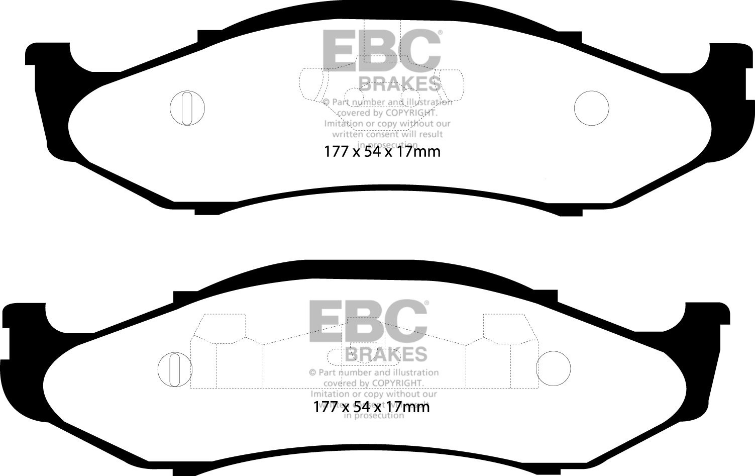 EBC Brakes JEEP Wrangler 2.5 97-2001 Remblokken voorzijde