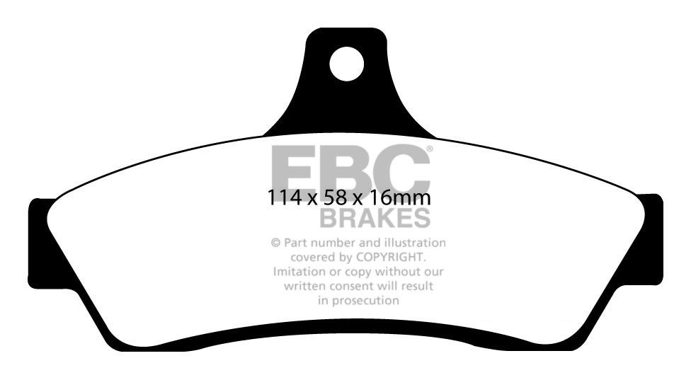 EBC Brakes HOLDEN HSV (Aust/NZ) VU STD 2001-2002 Remblokken acht