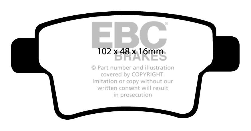 EBC Brakes CITROEN Grand C4 Picasso 1.6 2008-.. Remblokken achte