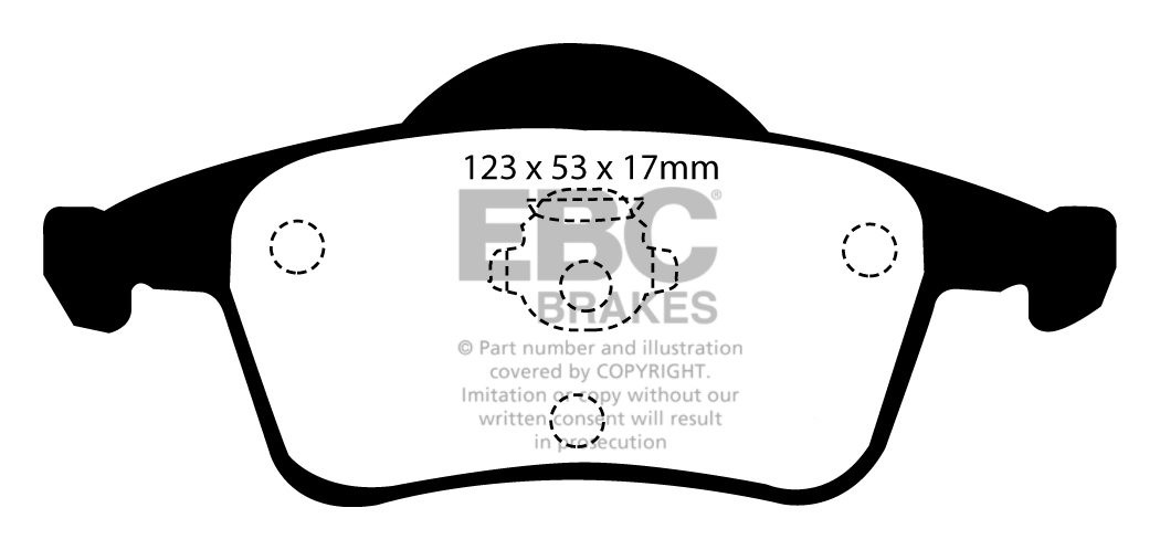 EBC Brakes VOLVO V70 2.4 2000-2007 Remblokken achterzijde greens