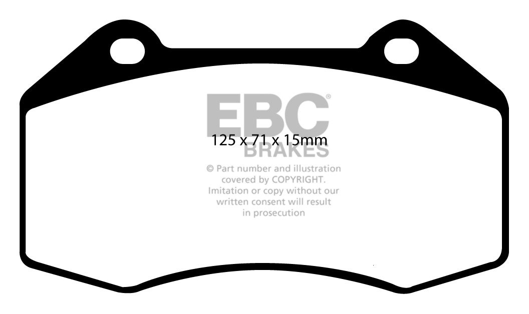 EBC Brakes CHEVROLET HHR 2.0 Supercharged 2008-.. Remblokken voo