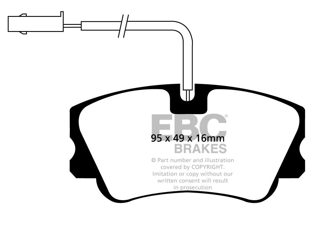 EBC Brakes DE TOMASO Mangusta 4.7 67-72 Remblokken achterzijde r