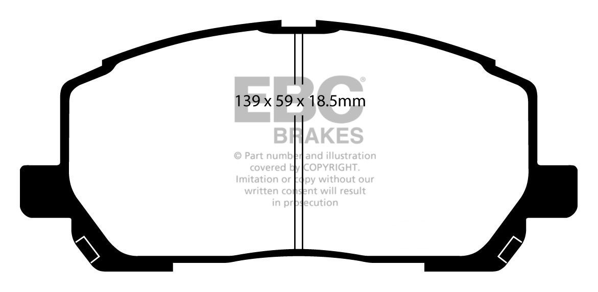 EBC Brakes LEXUS RX300 3.0 (MCU15) 2000-2003 Remblokken voorzijd
