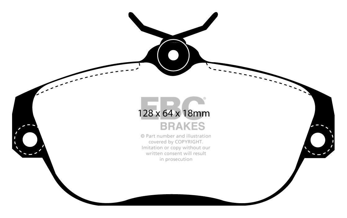 EBC Brakes VOLVO 940 2.3 16v (ABS) 90-97 Remblokken voorzijde